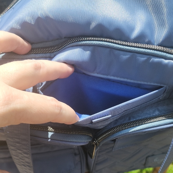 Lug Quilted Puddle Jumper Duffel Bag in Blue - Picture 8 of 10